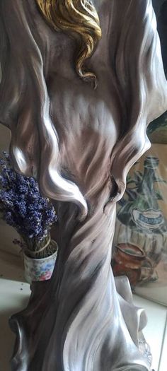 Art Nouveau Statue Lady