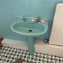Vintage bath, bidet, basin and pedestal Image 2
