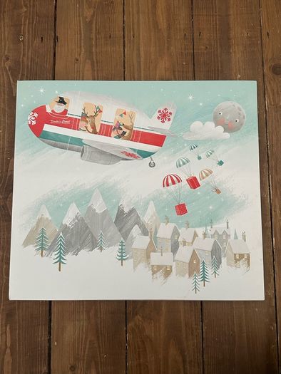 Brand new cardboard Polar Airways - Hallmark giant Christmas play card