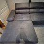 dark grey corner sofa with sleeping and storage Image 3