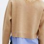 Mango Combined Knit Jumper and Shirt Mock Layer Top   Size XL UK 14 Image 6