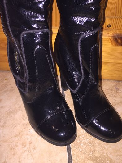 High Heel, Black Knee Boots