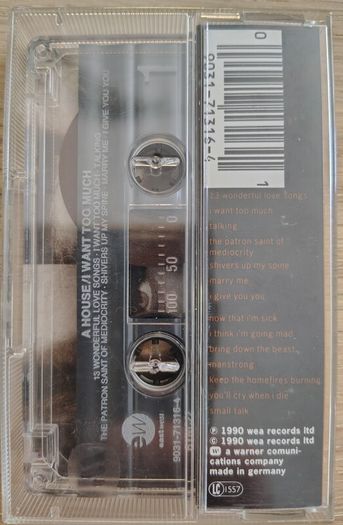 A House - I Want Too Much Cassette Tape (1990) Indie Alternative Rock EX+