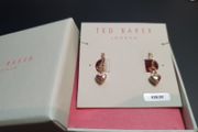 NEW Ted Baker Gold color Heart earrings RRP 39 euro NEW &amp; BOXED