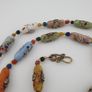 Vintage Venetian Style Old Face Glass Beads Necklace Image 9