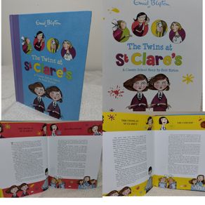 Enid Blyton,s Classic, The Twins At St Clare,s   Large Hardback Book