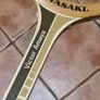 Vintage Kawasaki M4 Victor Amaya Tennis Racket  Wooden Racquet Made In Japan Image 4