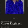 Madelene Simon Studio Blue Jaquard Blouse Image 6