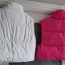 SHEIN Pink & White Cropped Gilets Sz M (Fit 8-12UK) Image 8