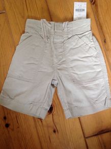 BNWT NEXT Linen Type Shorts Age 9-12 Months