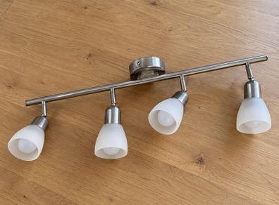 4-way brushed metal spotlight ceiling light