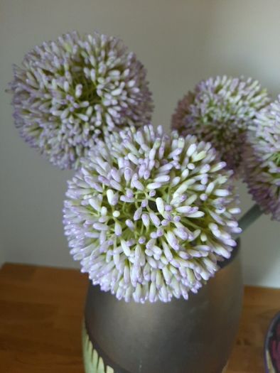 Green and bronze coloured ceramic vase