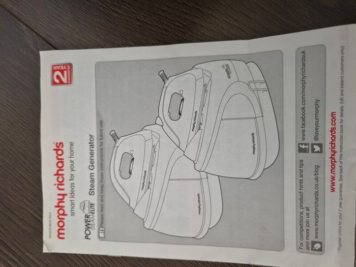 Morphy Richards steam iron