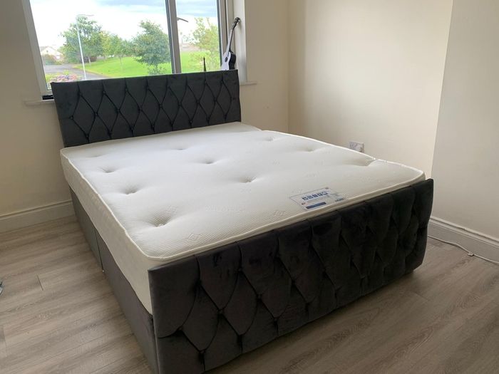 Luxus Sandy Divan Beds With Memory Foam Mattresses Available In All Sizes, Offering Free Cash On Delivery
