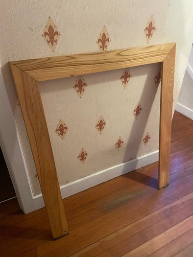 Oak fireplace surround