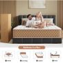 King Size Mattress, 10 Inch Memory Foam Mattress, 7-Zone Pocket Sprung, Medium Firm, Soft Fabric, Motion Isolated, Hybrid Mattresses in a Box Image 2