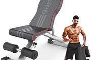 Weight Bench, 660LB/300KG Adjustable Foldable Strength Training Bench, Utility Incline Decline Bench for Full Body Workout- Integrated Structure Updated