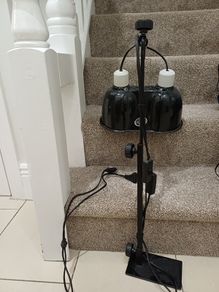 ZooMed dome&light stand + ExoTerra UVB (2x) & Basking (1x) bulbs