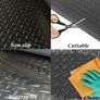 Rubber Garage Floor Mats 1M x 5M / 3.3Ft x 16.4Ft Anti-Slip Diamond Plate Mat 3mm Thick Heavy Duty Commercial Flooring Mat Roll for Under Car, Gym, Garage, Warehouse, Black Image 4