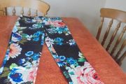 H&amp;M Floral Straight Leg Trousers for Sale