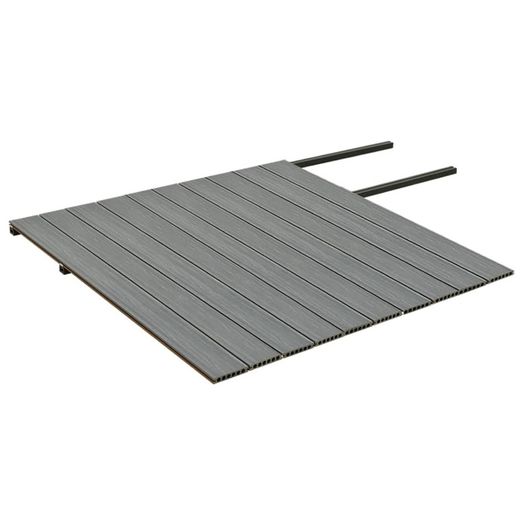 WPC Decking Boards with Accessories Brown and Grey 20 m.sqr 2.2 m