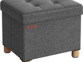 Foldable stool with storage space