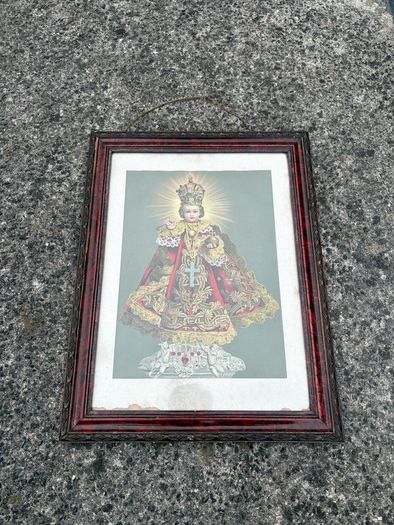 Antique Child of Prague picture, c1940