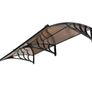 Polycarbonate Door Canopy 198 x 96cm  Front Door Awning with Rain & UV Protection Image 5
