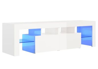 Modern Stylish Tv Cabinet With Led Lights Multiple Colours Available (free Postage)