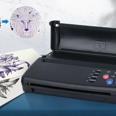 EU Stock Tattoo Transfer Machine,Thermal Printer Tattoo,76cm Power Cord Stencil Copy with 10 pieces of Thermal Transfer Paper