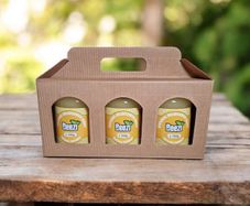 Beezi Honey Gift Box with three jars - Brown box