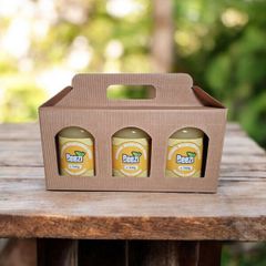 Beezi Honey Gift Box with three jars - Brown box