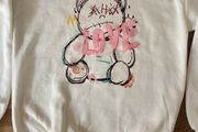 White Teddy Sweatshirt Size Small