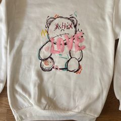 White Teddy Sweatshirt Size Small