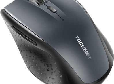 Bluetooth Mouse, 3000DPI Wireless Mouse, 24 Month Battery Life With Battery Indicator, 3000/2000/1600/1200/800 dPi, Grey