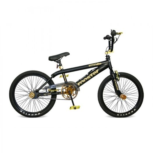 11" Rooster ATTITUDE, 20" Wheel, Black/Gold