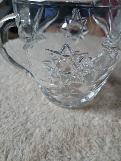 Cut Crystal Milk Jug/Sugar Bowl
