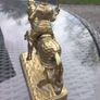 1950s solid brass Knight on a horse, collectible, D18 post 10e Image 6
