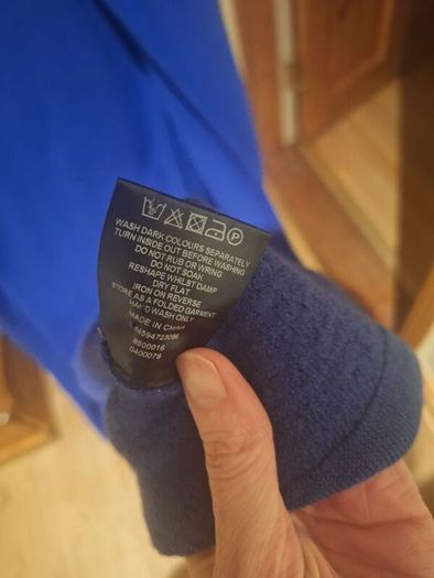 Jaeger 100% wool blue longline cardigan, size M