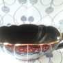 Black & Gold Table Centrepiece/Vase/Planter Image 3