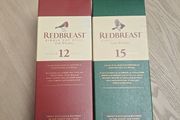 Redbreast 12 &amp; 15 empty Whiskey Boxes Home Bar / Man Cave