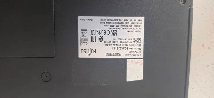 fujitsu laptop A3511