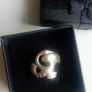Vintage Children of Lir swan sterling silver ring size L Image 2