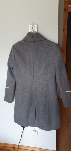 Swan wool rich grey coat size M