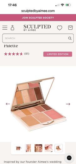 Sculpted By Aimee. Limited Edition Love Story the Wedding Palette