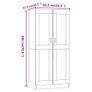 NEW SALE | Wardrobe Grey Sonoma 82.5x51.5x180 cm Engineered Wood Image 5