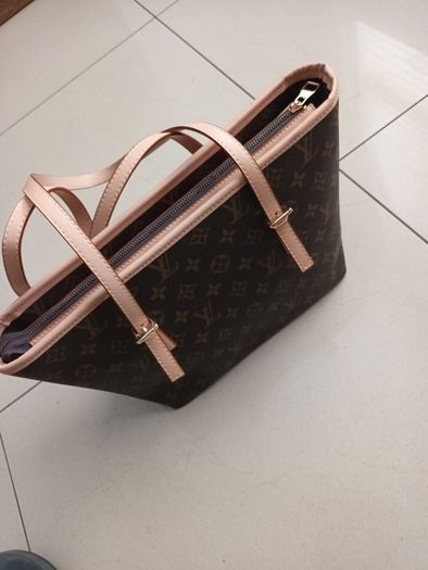 Louis Vitton  (Not Real) Handbag & Matching Purse.