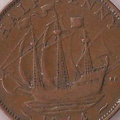 British halfpennies