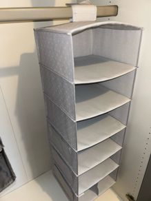 2 IKEA Grey hanging wardrobe organisers