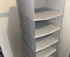 2 IKEA Grey hanging wardrobe organisers